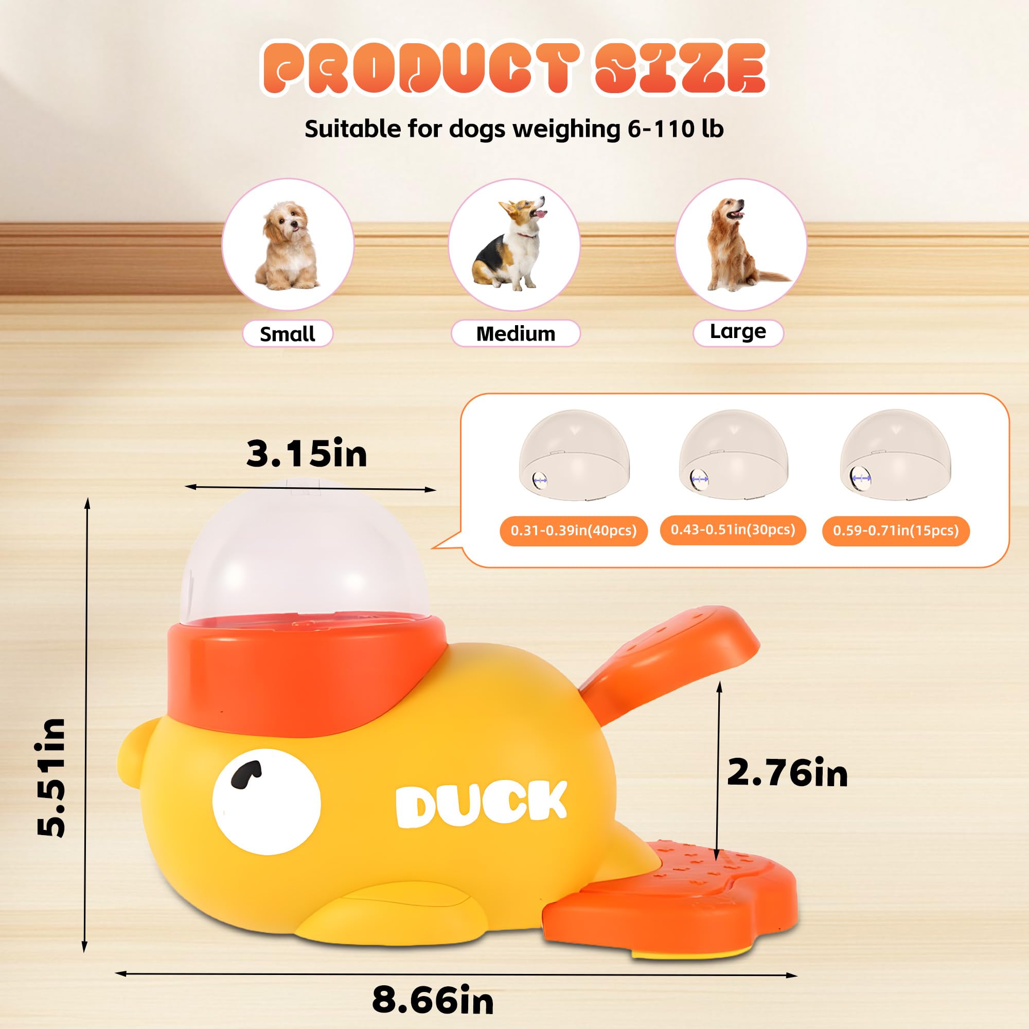 Duck Shape Pet Treat Dispenser